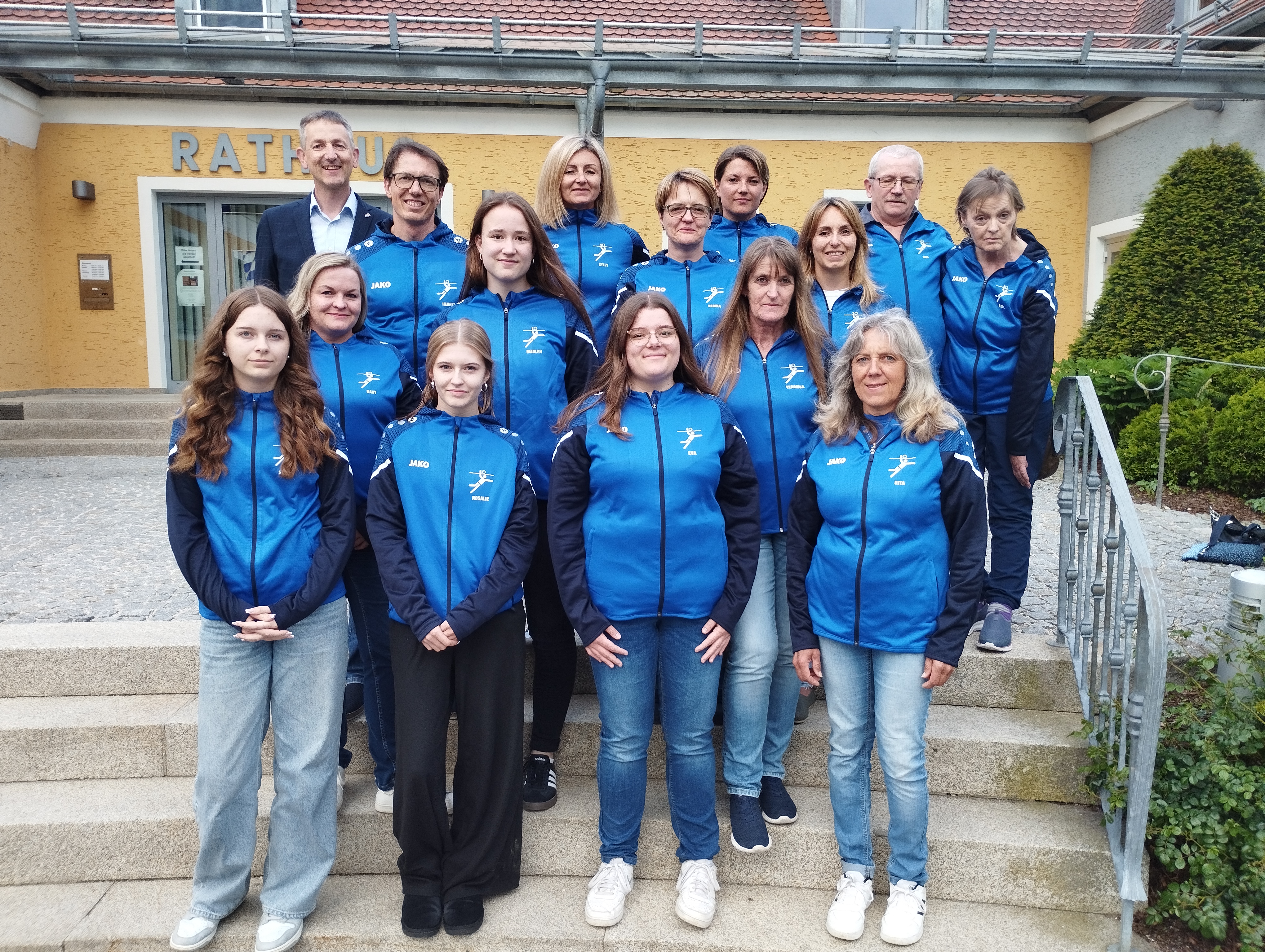 DJK Faustballverein im Rathaus Kiessling